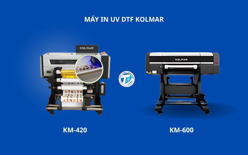 Máy in UV DTF Kolmar in nhanh ứng dụng dán đa dạng 